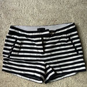 J.crew striped shorts blue&white